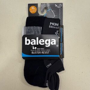 Balega Black No-Show Athletic Socks NEW
